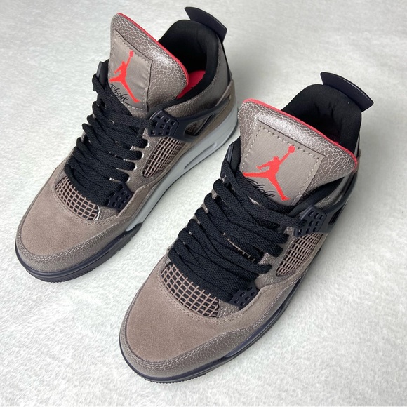 Jordan Other - Men's Brown/ Black Shoes Sneakers -Retro 4 Taupe Haze -with Suede and Mesh